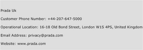 prada uk contact|prada phone number.